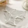 Ropa Interior Antibacteriana Nueva para Niña 7A Calzones Dulces y Frescos de Algodón con Encaje Transpirables para Mujer