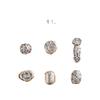 999 Pies Plata Cuentas de Plata Tailandesa Accesorios DIY Fabricación de Pulseras de Cristal Material de Plata de Ley Cuentas de Cubo Retro