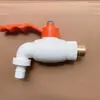 Válvula de engate rápido com esfera, válvula de passagem reta de alto fluxo, durável e prática para uso externo, adequada para torneiras de água quente e fria de engenharia, prática e fácil de usar
