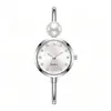 Nuevo Modelo de Comercio Exterior Reloj de Pulsera de Perlas con Esfera Pequeña para Mujer, Lujo Ligero, Alto Valor Estético, Exquisito y Compacto, Reloj de Cuarzo de Esfera Abierta