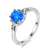 Anillo de Oro Rosa con Diamante Ópalo de Venta Caliente Transfronteriza para Mujer, Anillo Elegante Versátil, Joyería Vintage con Micro Diamante Blanco