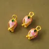Método Antiguo de Paz y Alegría Color Tulipán Conservación del Color Dios de la Riqueza Cuentas Espaciadoras Agujero Pasante Cuentas para Enhebrar con Estilo Chino Pulsera DIY Collar Colgante