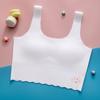 Roupa íntima respirável de secagem rápida e sem rastros de seda gelada para meninas, estudantes, ensino fundamental, ensino médio, sutiã de desenvolvimento para meninas, colete pequeno