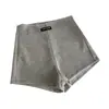 Calça Social Casual Preta de Cintura Alta Justa no Quadril para Mulheres, Corte Relaxado, Emagrecedora, Versátil, Curta, Elástica