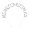 Europa y Estados Unidos transfronterizo feliz Navidad FELIZ NAVIDAD letra de pedrería de color diadema accesorios para el cabello de fiesta