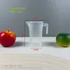 Taza medidora de PC de grado alimenticio de fábrica para tiendas de té de leche, Taza medidora de plástico con escala, Gran capacidad, Múltiples especificaciones, con tapa, Cilindro medidor comercial