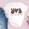 Amazon Tops para Mujer Nuevos Productos Árbol de Navidad Merry Claus Papá Noel Blancos Lindos Tops de Moda para Mujer