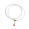 Bestia tragadora de oro calcedonia natural pulsera tintineante pulsera de ágata extremadamente delgada pequeña y exquisita pulsera de jade joyería para damas