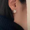Brincos Estilo Novo 2023 para Mulheres Design Sense Alto Senso Nicho ins Estilo Frio Simples Brincos de Vaso de Prata Brincos