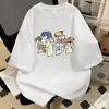 Camiseta Retro de Manga Corta para Hombre Estilo High Street Americano 2026 Nuevo Verano Holgada y Perezosa Estilo Casual Aspecto Adelgazante Top Estampado