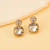 Joyas Aitong Lujo Accesible Exquisitos Pendientes Atmosféricos Estilo Retro Hong Kong Pendientes de Cobre Modernos Elegantes Pendientes de Diseño de Alta Gama
