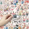 50 Pegatinas de Conejo Lindas Estilo Acuarela, Papelería de Animales Suave y Adorable para Diarios, Decoraciones de Cuadernos y Venta al por Mayor Creativa
