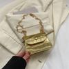Bolsa pequena padrão de pedra para mulheres 2023 nova textura simples moda primavera novo estilo ocidental ombro crossbody bolsa quadrada pequena