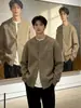 Nuevo Suéter Cardigan Estilo Coreano Sensación de Dinero Viejo Gama Alta para Hombre Holgado de Marca Moderna Tallas Grandes 300 Jin Estilo Perezoso Tejido