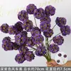 Flores Artificiais Coloridas Estilo Monet Flores Falsas Atacado Verde Roxo Arranjo de Casamento Cenário Decoração de Paisagismo