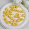 Ding Yi Lua Fria Contas Coloridas Torcidas Acrílico Galvanizado Cor Sólida Contas com Furo Contas Soltas Acessórios para Pulseira DIY