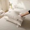 Modelo nuevo 2026, color natural, almohada de hotel tridimensional, ultrasuave, núcleo de almohada de alta resiliencia, adecuada para adultos, para uso en casas de huéspedes y hogares, almohadas de dormir al por mayor