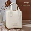 Bolsa de Maquillaje Moderna y Elegante con Forma de Concha, Alto Atractivo Estético, Gran Capacidad, Bolsa Portátil para Almacenamiento de Cosméticos y Brochas de Maquillaje