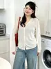 Cárdigan de punto fino de color liso versátil para mujer talla grande, top casual, colección otoño 2026, corte holgado para mujeres con curvas