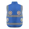 Ropa de trabajo de aire acondicionado con ventilador de enfriamiento de verano hecha a medida desde la fábrica de origen, chaleco de trabajo duradero, admite etiquetado e impresión