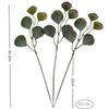 Popular Folha de Eucalipto Artificial Única Transfronteiriça Decoração de Arranjo de Flores para Casamento Folha Verde Falsa Acessórios de Flor de Seda