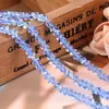 Pulsera DIY Cadena de Cristal Multicolor Accesorios de Joyería Ropa Cuentas de Cristal Vidrio Decoraciones Colgantes para Habitación Cuentas Triangulares de Bolas de Arroz