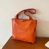 Bolso de Hombro Casual Simple de Moda Estilo Coreano Gran Capacidad 2026 Primavera Nuevo Lado Suave Bolso Tote para Estudiante Universitario y Viajero
