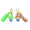 Nuevo Llavero de PVC Llavero de Tela 3D Colgante Cadena para Colgar en Bolsa de Dibujos Animados Personalizado