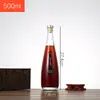 Estoque Pronto do Fabricante Garrafa de Vidro Fosco para Vinho de Frutas 330ml 500ml 0,5kg Garrafa de Vinho Vazia Selada Doméstica Sub-Garrafa