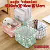 Cesta de Almacenamiento de Tela para Escritorio Portátil Plegable Refrescante Cesta de Almacenamiento para Artículos Varios Gran Capacidad Impermeable Cesta de Almacenamiento de Algodón y Lino