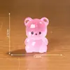 Micro Paisagem Desenho Animado Fofo Ursinho de Pelúcia Luminoso Boneca Casa de Bebê Mengli Acessórios de Decoração DIY Pequenos Enfeites de Mesa
