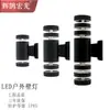 Lámpara de Pared LED para Exteriores Estándar Europeo y Americano Alta Luminosidad Impermeable Lámpara de Jardín Doble Cabezal E27 Iluminación de Pasillo Fabricante de Lámparas de Pared Venta al por Mayor