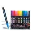 Venta Caliente Transfronteriza Set de 48 Colores Bolígrafo de Contorno Doble Línea Temu Marcador Creativo DIY para Bloc de Notas Marcador Fluorescente