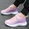 Zapatillas Deportivas Infantiles de Primavera y Otoño, Zapatillas Deportivas Transpirables de Tejido Fly-Knit, Zapatos Casuales de Malla, Zapatillas para Correr para Niñas de Edad Media y Mayores