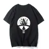 Comércio Exterior Anime Naruto Sasuke Padrão Estampado Casual Manga Curta Camiseta Top Uchiha Itachi