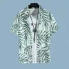 Traje casual de playa hawaiano de secado rápido para hombre, camisa floral de manga corta para hombre, pantalones cortos de playa, traje de dos piezas a juego para pareja
