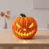 Linterna de calabaza brillante, apariencia divertida y realista, adecuada para fiestas de Halloween y varios escenarios como accesorios decorativos