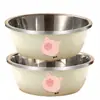 Tazón de Acero Inoxidable de Grado Alimenticio para Arroz, Aceite, Uso en Cocina, Batir Huevos, Mezclar Masa, Lavar Verduras, Cocinar, Cocinar Pescado, Tazón de Sopa Espesa