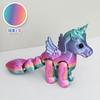 Adornos de Escritorio 3D Transfronterizos Impresos con Modelos de Ponis Multicolor con Articulaciones Móviles, Juguetes Transformables Hechos a Mano de Venta Caliente al por Mayor