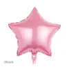 Globo de Papel de Aluminio de Estrella de Cinco Puntas de 18 Pulgadas para Fiestas Navideñas Monocromáticas, Globo Decorativo de Película de Aluminio