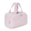 Neceser listo para usar, Neceser ligero grande con apertura amplia, Bolsa de almacenamiento de bolsa cosmética esponjosa, Set de tocador de viaje