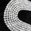Pedras Naturais Olho de Gato Soltas Pedras Olho de Gato Roxas Soltas Contas Redondas Acessórios para Pulseira de Contas DIY Gesso Branco Marroquino Solto