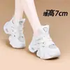 Sandalias Deportivas de Suela Gruesa de Moda para Mujeres Bajitas, Populares Zapatos de Padre Calados, Nuevos Zapatos de Plataforma Versátiles y Cómodos de Verano 2026