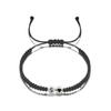 Pulsera de letras del alfabeto inglés 26 para novias, pulsera de amistad, pulsera tejida con apellido luminoso, pulsera