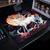 Mouse Pad Profissional para Jogos E-Sports com Base de Borracha Natural Pura, Espessado, Confortável, Resistente ao Desgaste e Antiderrapante, Série Fera da Tendência Nacional