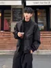 Chaqueta de vuelo exterior impermeable, cortavientos y a prueba de golpes estilo americano para hombre, adecuada para usar en otoño, con cuello alto, talla grande, estilo corto, corte holgado, cortavientos estilo ropa de trabajo