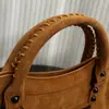 2025 Nuevo Bolso Tote para Motocicleta Le City con Remaches de Alta Gama Gran Capacidad Sexy de un Solo Hombro Cruzado