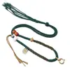 Cuerda de Thangka Tejida a Mano Zaqilam Colgante de Jade Cadena Marca Buda Tailandés Hebilla de Liberación Rápida de Acero de Titanio Ajustable