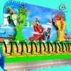 Instalaciones de parque de atracciones fila de columpios equipo de diversión sentado fabricantes profesionales material preferido garantía de calidad