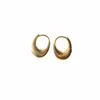 Pendientes Lisos en Forma de U, Diseño Minimalista, Estilo de Nicho, Lujo Ligero Coreano y Japonés, Pendientes de Aro de Gama Alta, Accesorios de Oreja de Estilo Trendy de Influencer